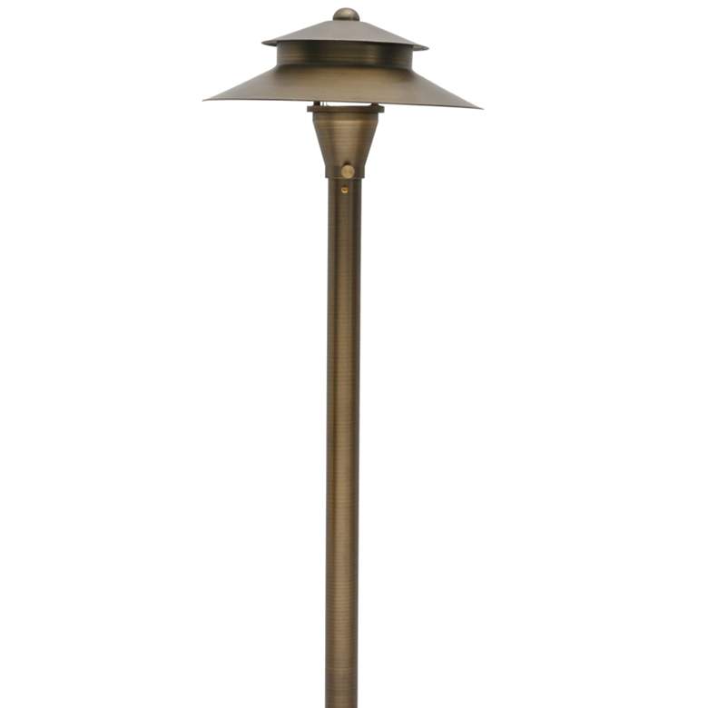 Image 1 Pegram 20 1/2" High Brass LED Landscape Path Light