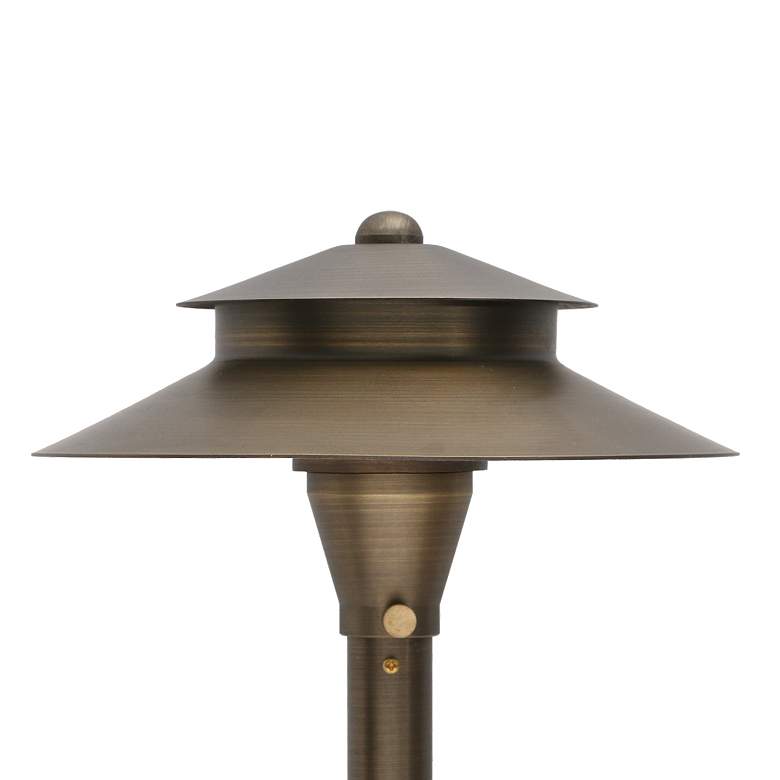 Image 2 Pegram 20 1/2" High Brass LED Landscape Path Light more views