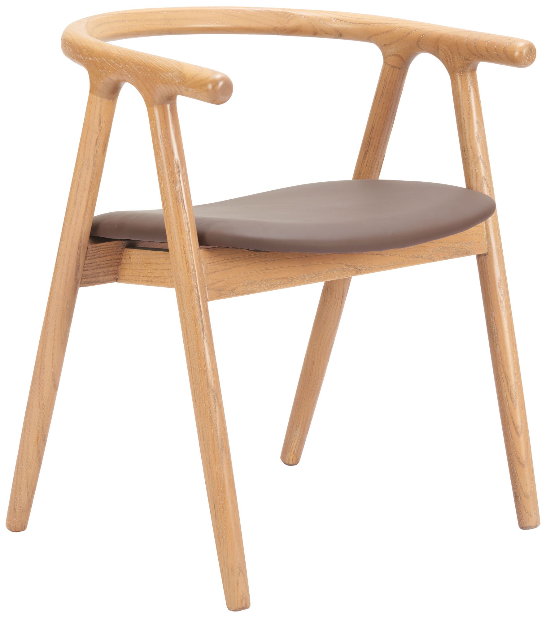 Image 2 Peker Dining Chair (Set of 2) Brown & Natural more views