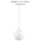 Pele White Glass LED Tech Track Pendant for Juno Track Systems