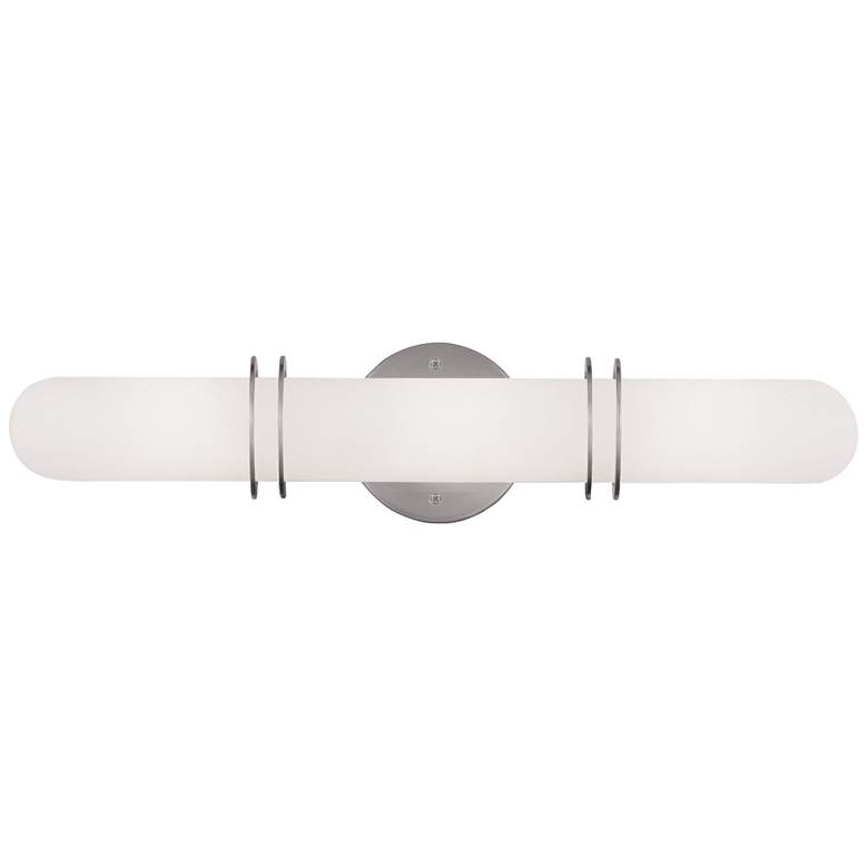 Image 1 Pelham 19.75-in W Brushed Nickel Cylinder Vanity Light Bar