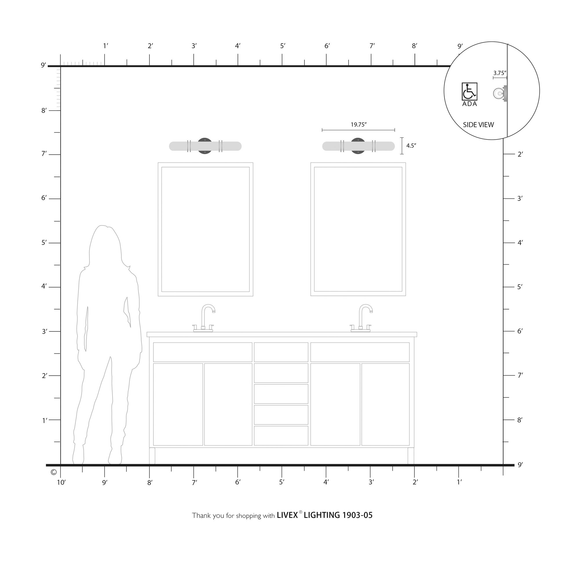 Pelham 19.75-in W Polished Chrome Cylinder Vanity Light Bar