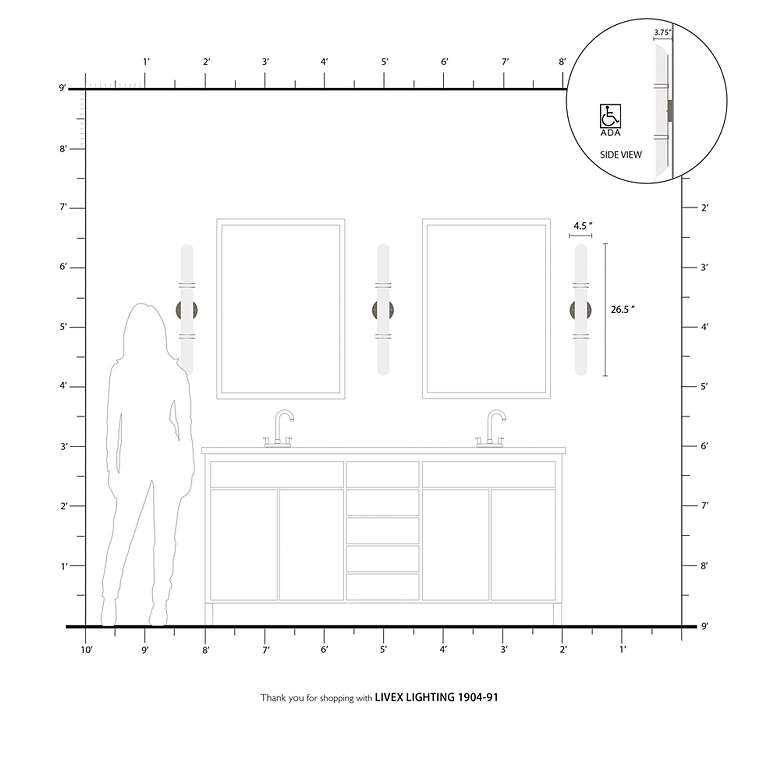 Image 6 Pelham 26.5-in W Brushed Nickel Cylinder Vanity Light Bar more views