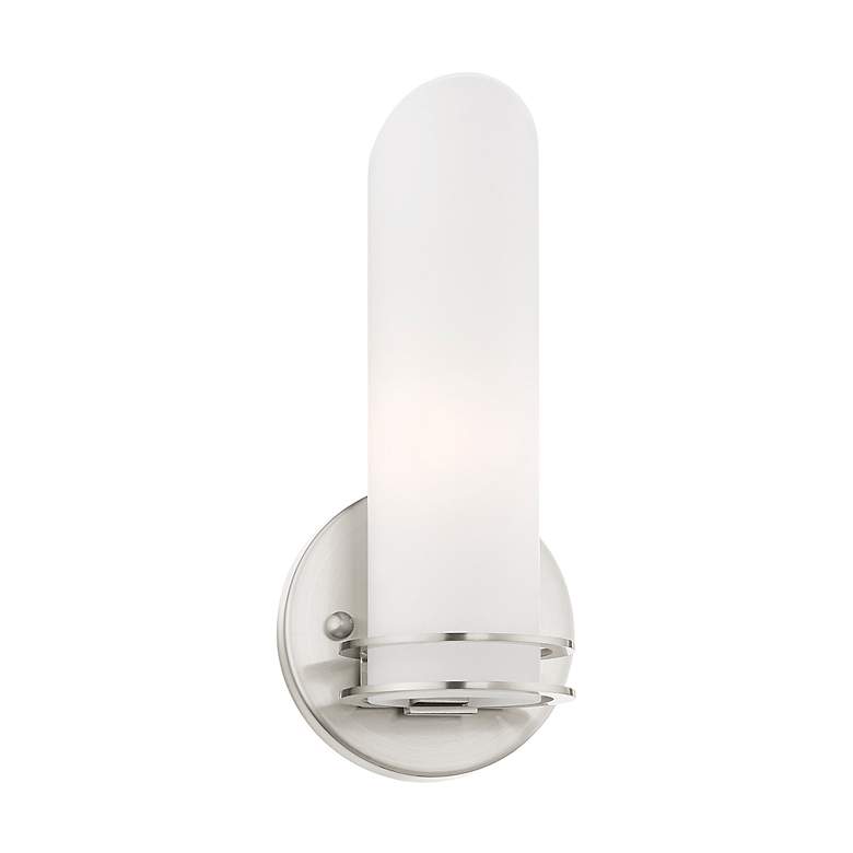 Image 4 Pelham 4.5-in W 1-Light Brushed Nickel Bath Vanity/Wall Sconce more views