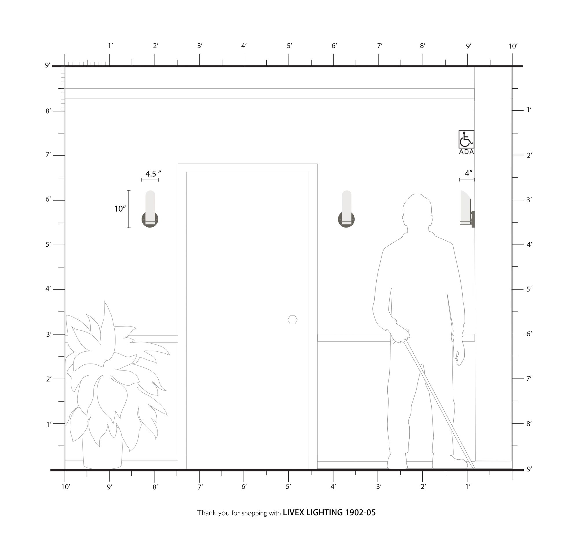 Pelham 4.5-in W 1-Light Polished Chrome Wall Sconce