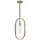 Pelham 9.5" Wide Brushed Brass Corded Mini Pendant w/ Clear Shade