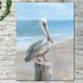 1_Pelican Portrait 40"H Rectangular Outdoor Canvas Wall Art