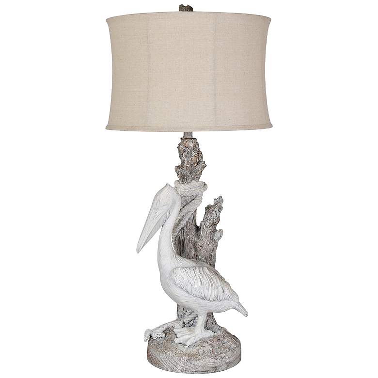 Image 1 Pelican White Washed and Sand Stone Table Lamp