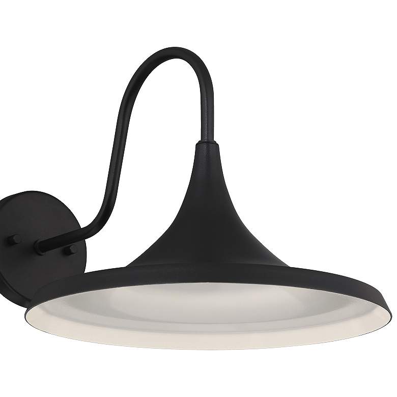 Image 6 Pella 10.5" High Black Outdoor LED Wall Mount more views