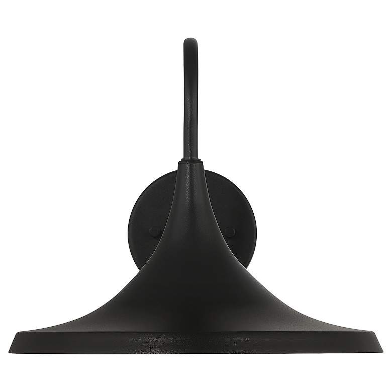 Image 3 Pella 10 1/2" High Black LED Outdoor Wall Light more views