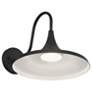 4_Pella 10 1/2" High Black LED Outdoor Wall Light more views