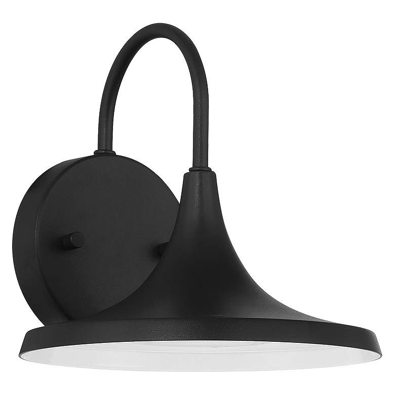 Image 2 Pella 8.25" High Black Outdoor LED Wall Mount more views