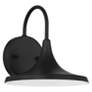 2_Pella 8.25" High Black Outdoor LED Wall Mount more views