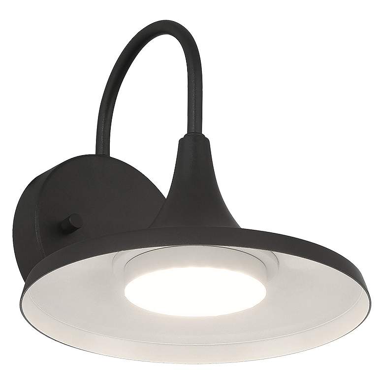 Image 4 Pella 8.25" High Black Outdoor LED Wall Mount more views