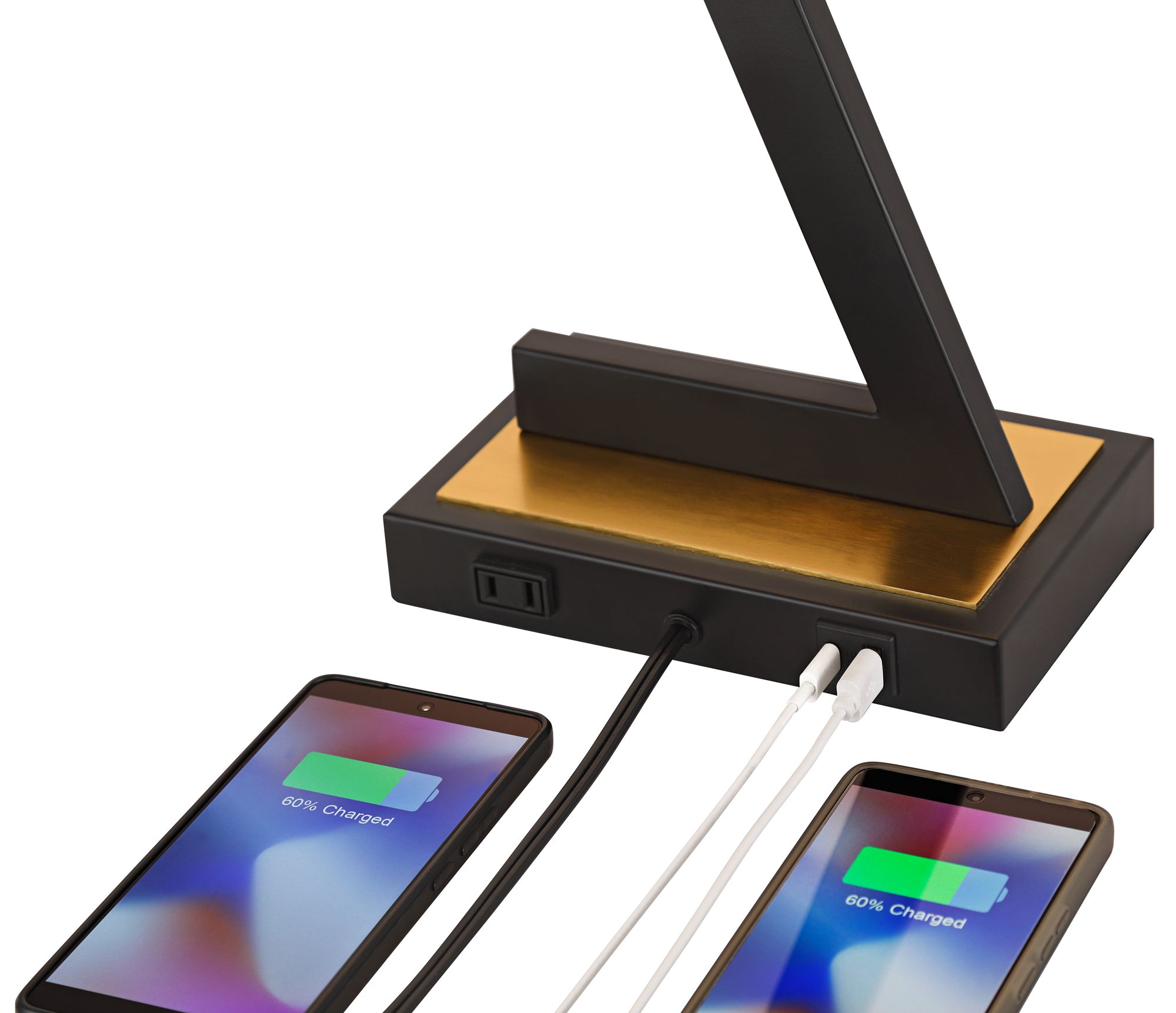 Pellana 26" Z-Base Table Lamp with USBs and Power Outlet