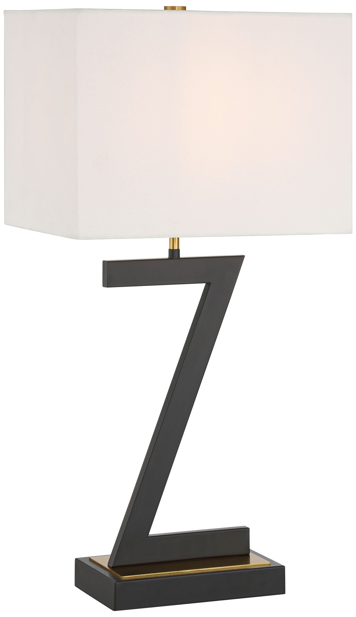 Image 2 Pellana 26" Z-Base Table Lamp with USBs and Power Outlet