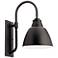 Pellinord 19" High Anvil Iron and Black Outdoor Wall Light