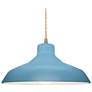 Thumbnail2 of Pelona 15 1/2" Wide Brass Sky Blue Twisted Pendant Light