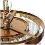 3_Peludo 8" Wide Brass and Crystal LED Mini Pendant more views