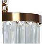 5_Peludo 8" Wide Brass and Crystal LED Mini Pendant more views