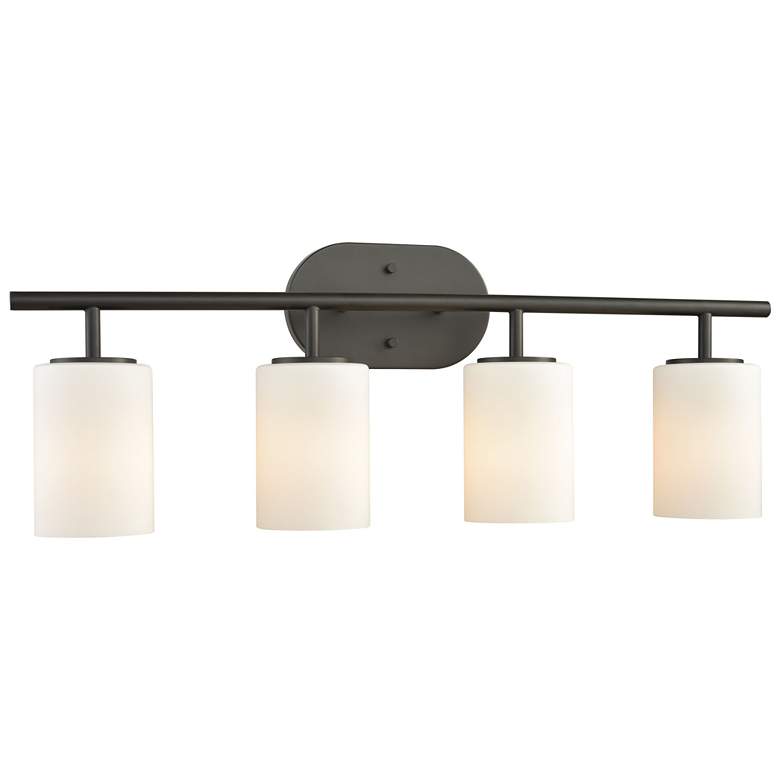 Image 1 Pemlico 28 inch Wide 4-Light Vanity Light - Oil Rubbed Bronze