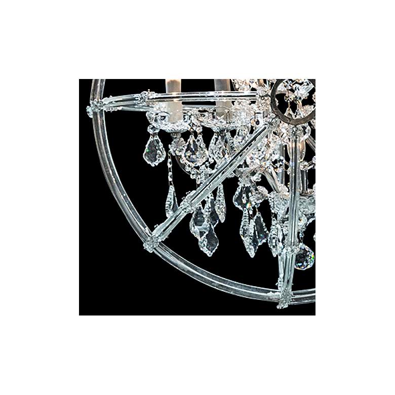 Image 2 Pena 25 3/4 inch Wide Chrome Crystal 6-Light Chandelier more views