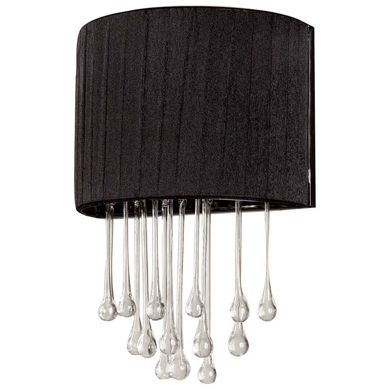 Image 1 Penchant 14 1/2 inch High Black Wall Sconce