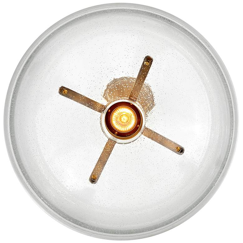 Image 6 Pendant Argo-Small Pendant-Heritage Brass With Clear Seedy Glass more views