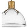 7_Pendant Argo-Small Pendant-Heritage Brass With Clear Seedy Glass more views