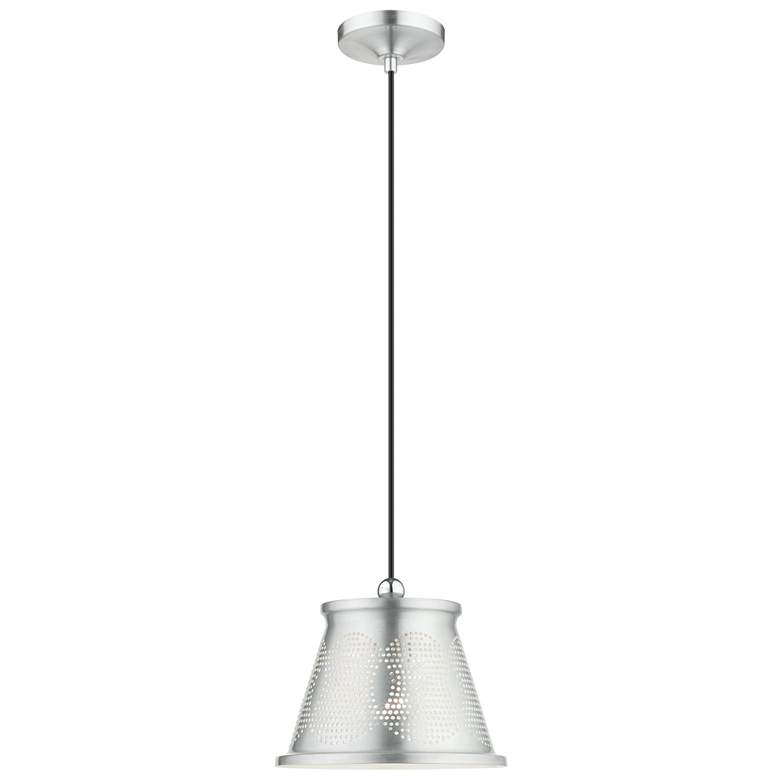 Image 1 Pendants 1 Light Brushed Aluminum Mini Pendant