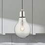 1_Pendants 1 Light Brushed Nickel Mini Pendant