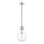 3_Pendants 1 Light Brushed Nickel Mini Pendant more views