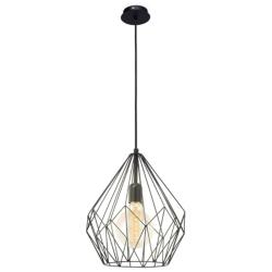 Pendants - 1-Light Pendant - Black - Black Metal Geometirc