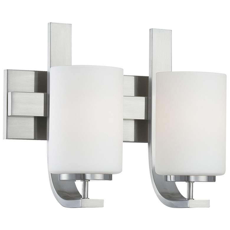 Image 1 Pendenza 13" Wide 2-Light Vanity Light - Brushed Nickel