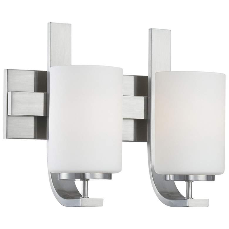 Image 1 Pendenza 13 inch Wide 2-Light Vanity Light - Brushed Nickel