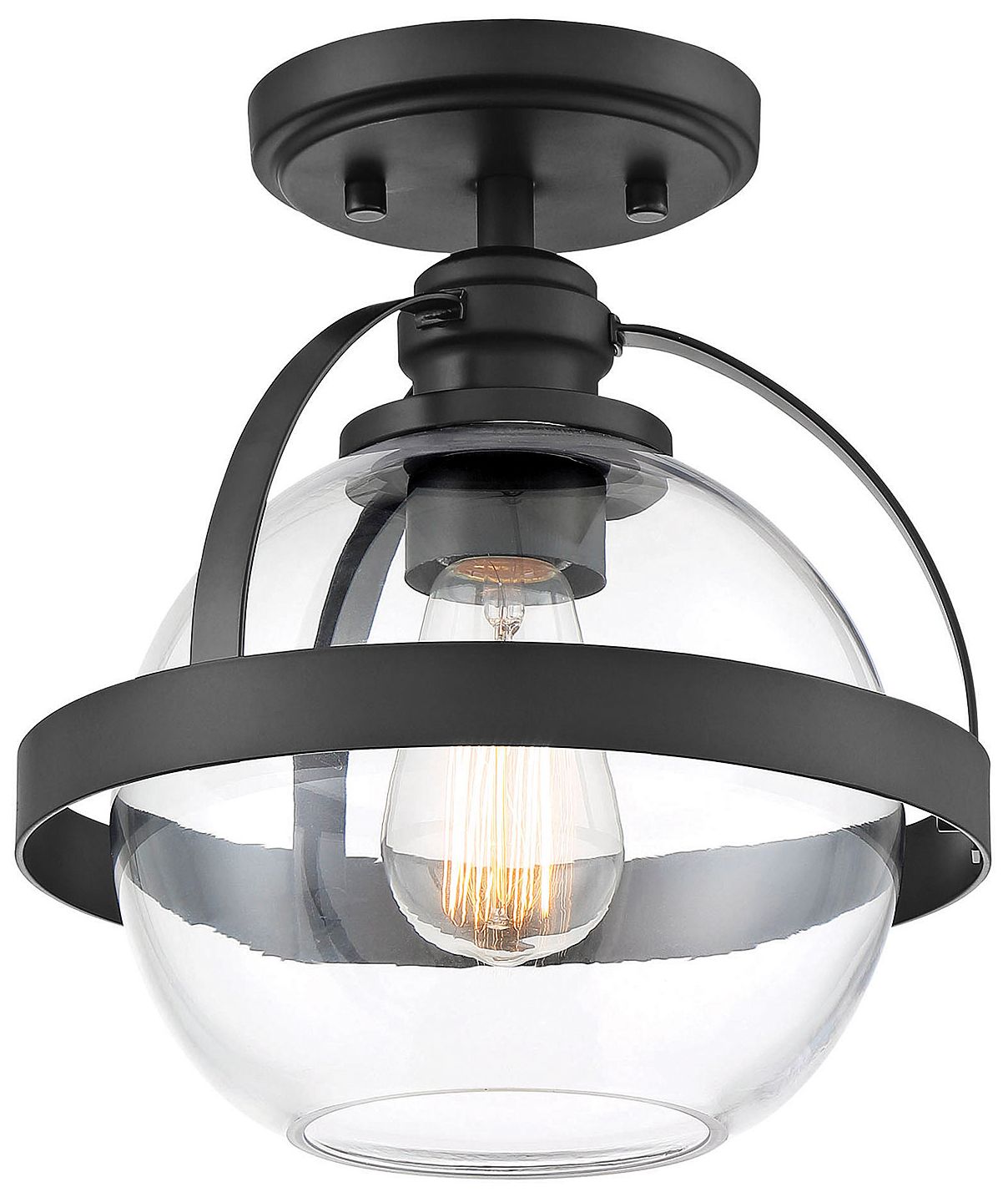 Image 5 Pendleton 1-Light Ceiling Light in Matte Black more views