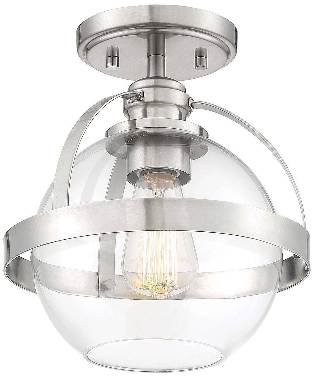 Image 6 Pendleton 1-Light Ceiling Light in Satin Nickel more views