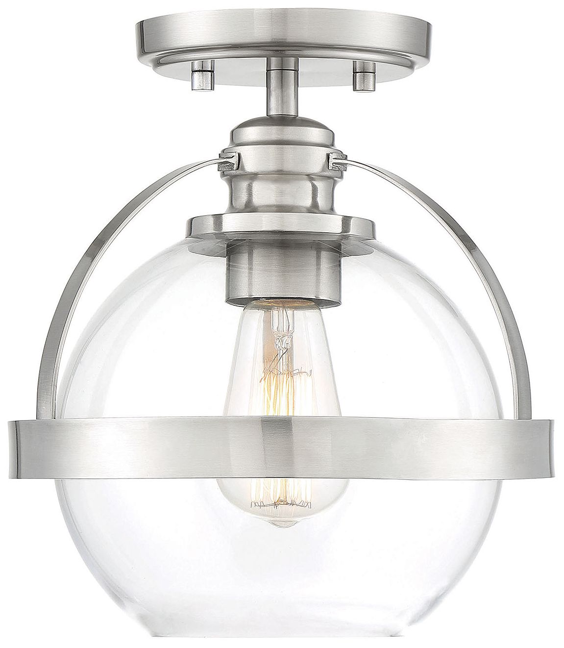 Image 7 Pendleton 1-Light Ceiling Light in Satin Nickel more views