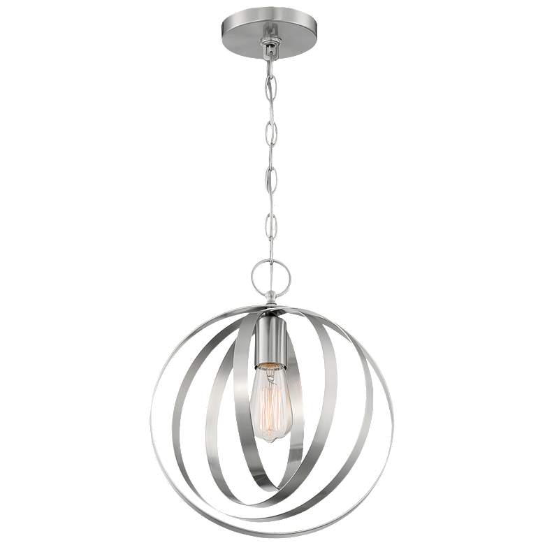 Image 1 Pendleton; 1 Light; Pendant Fixture; Brushed Nickel Finish