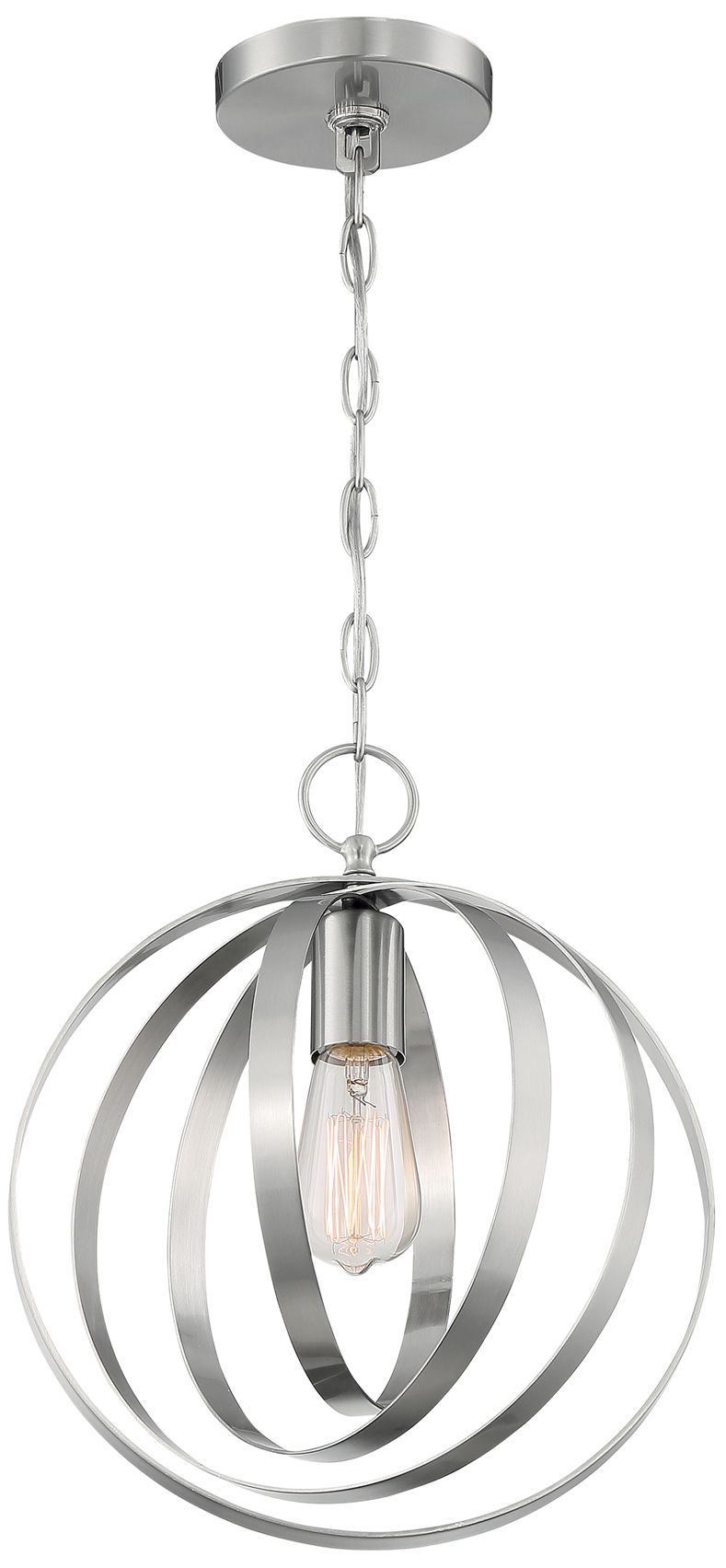 Image 2 Pendleton; 1 Light; Pendant Fixture; Brushed Nickel Finish more views