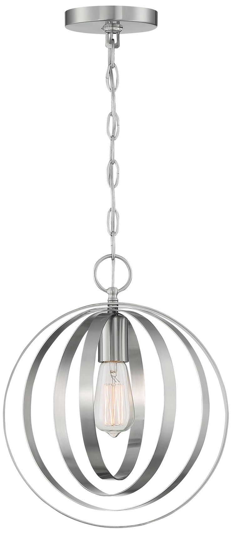 Image 3 Pendleton; 1 Light; Pendant Fixture; Brushed Nickel Finish more views