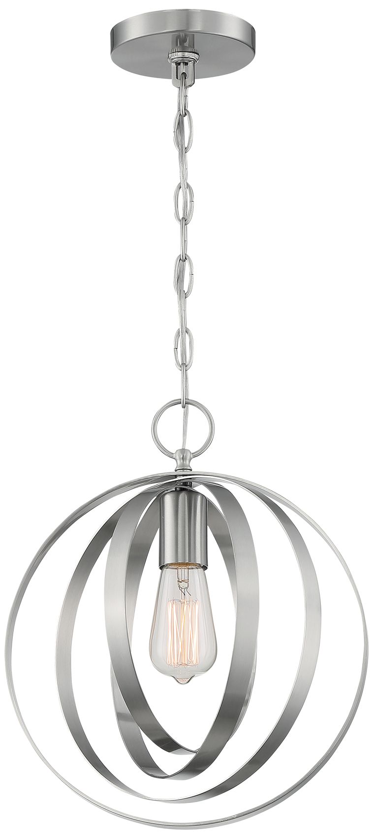Image 4 Pendleton; 1 Light; Pendant Fixture; Brushed Nickel Finish more views