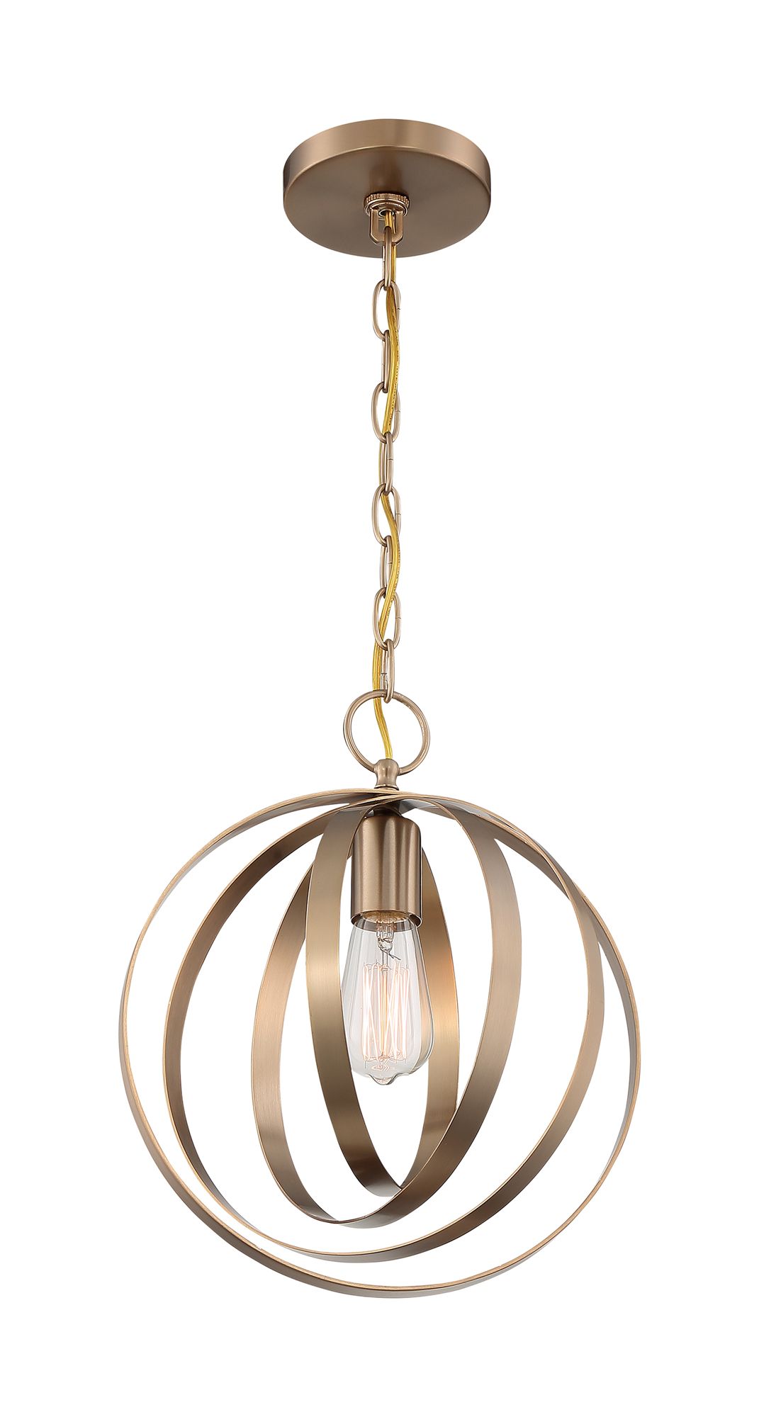 Image 4 Pendleton; 1 Light; Pendant Fixture; Burnished Brass Finish more views