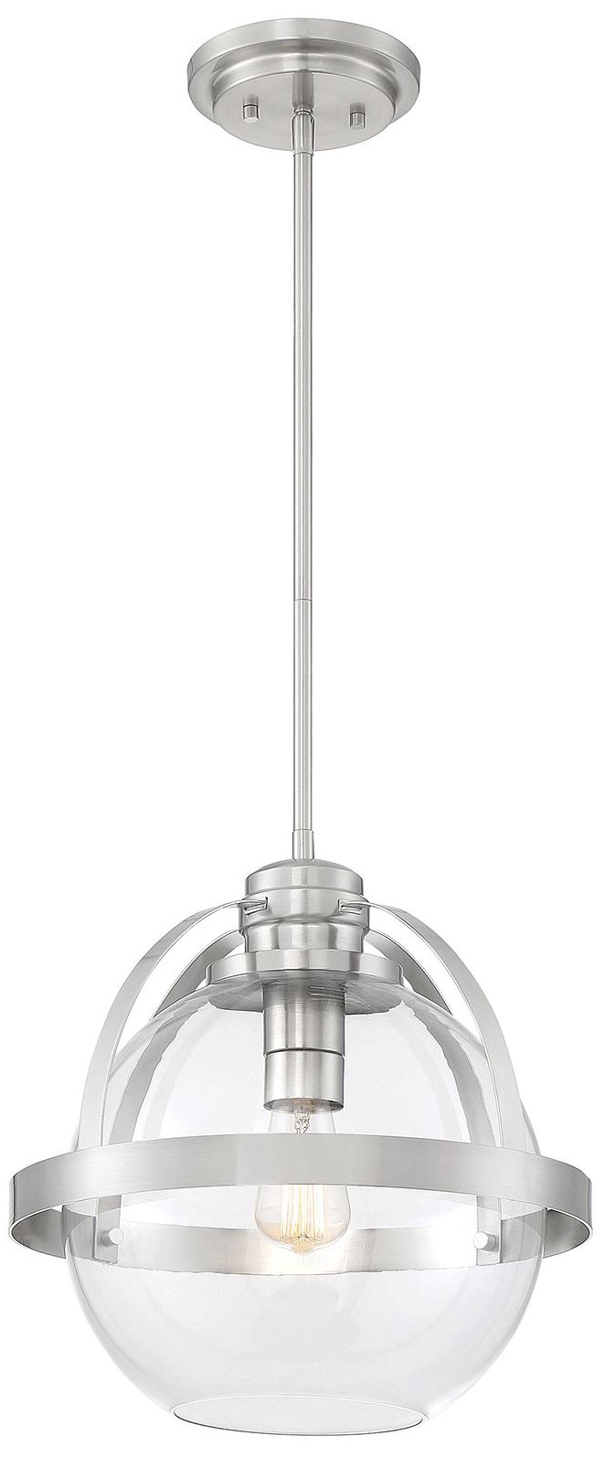 Thumbnail3 of Pendleton 1-Light Pendant in Satin Nickel more views