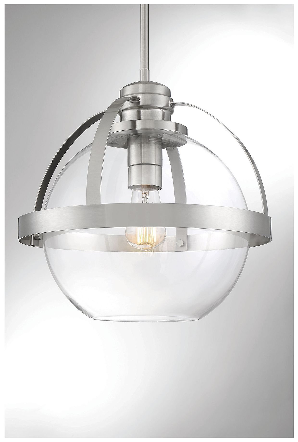 Pendleton 1-Light Pendant in Satin Nickel