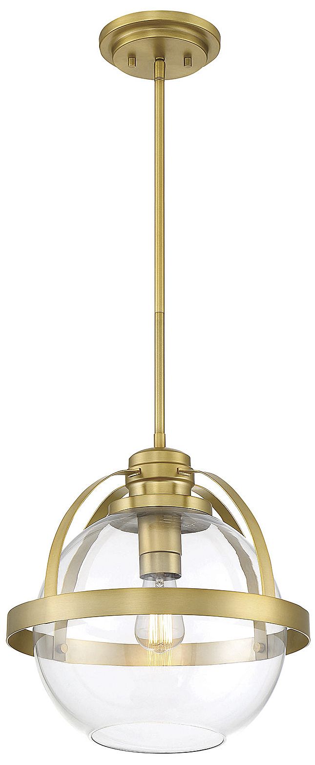 Image 3 Pendleton 1-Light Pendant in Warm Brass more views