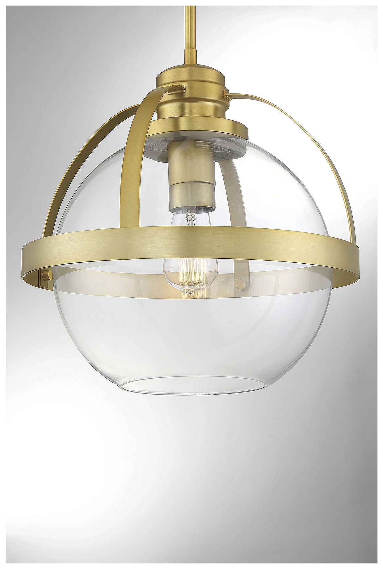 Image 6 Pendleton 1-Light Pendant in Warm Brass more views