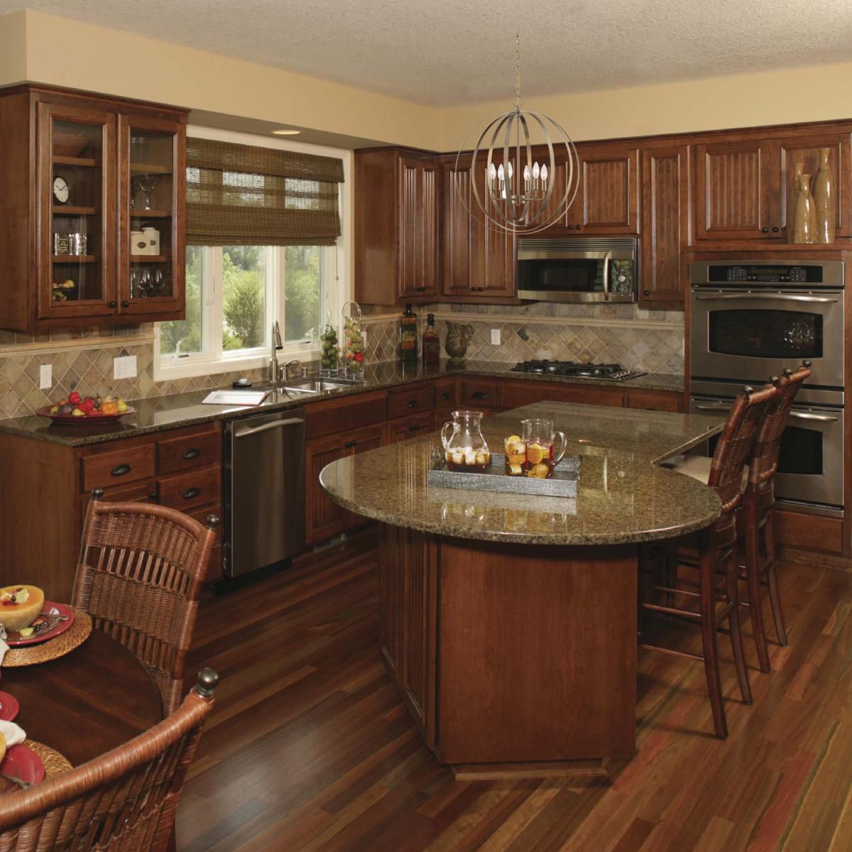 Image 5 Pendleton 22" Wide Burnished Brass 6-Light Pendant more views