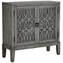 2_Pendleton 36" Wide Gray Wood 2-Shelf Decorative Cabinet