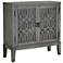 Pendleton 36" Wide Gray Wood 2-Shelf Decorative Cabinet